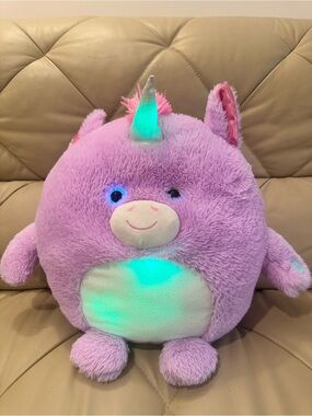 Hug Me Light Up Monster/Unicorn Exclusive Plush Stuffed Animal Green/Purple
